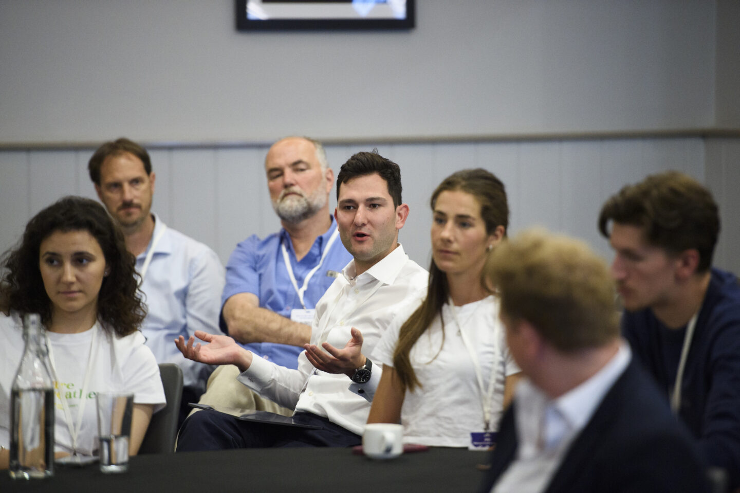 People talking at Family businesses UK conference