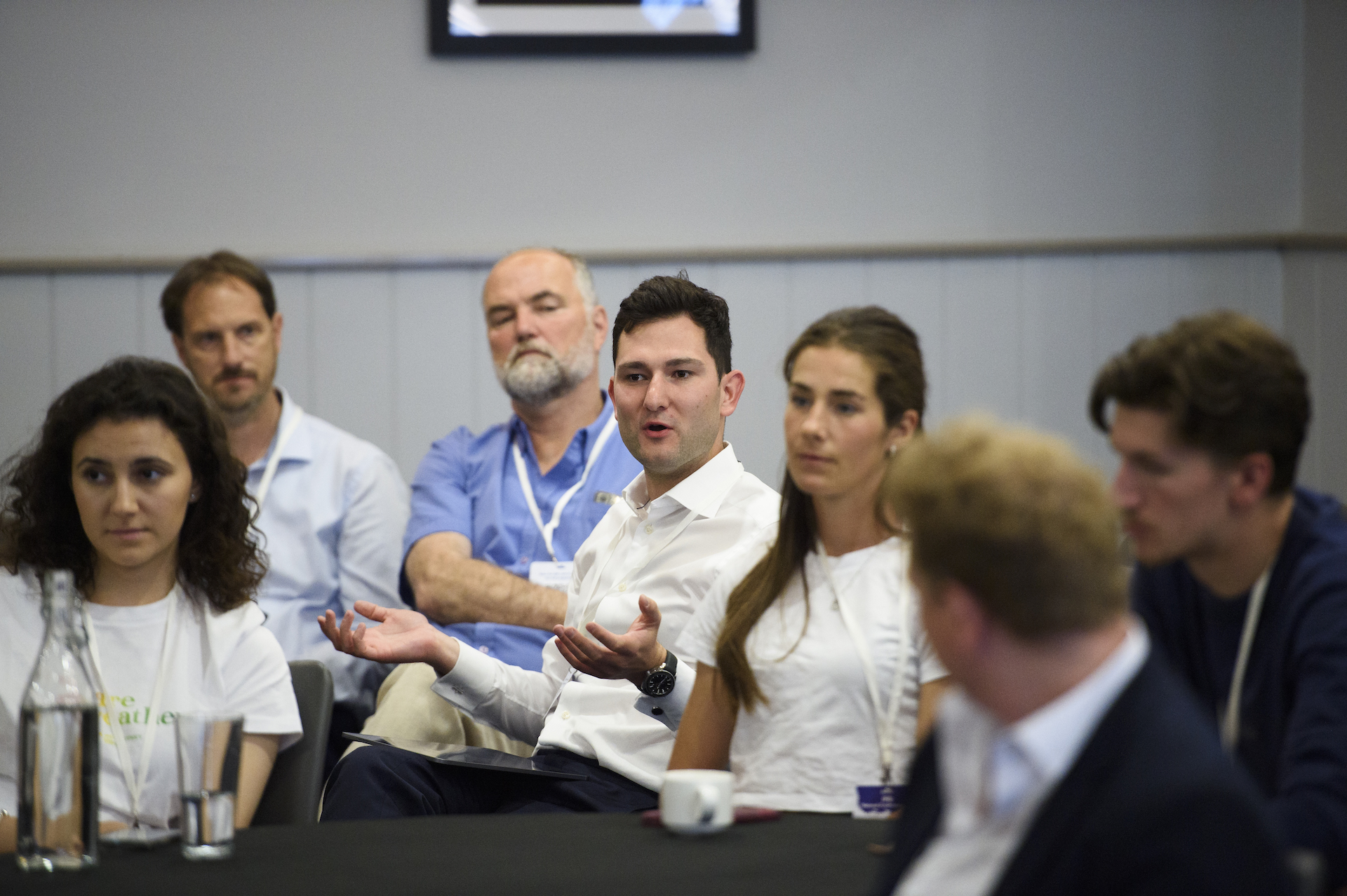 People talking at Family businesses UK conference