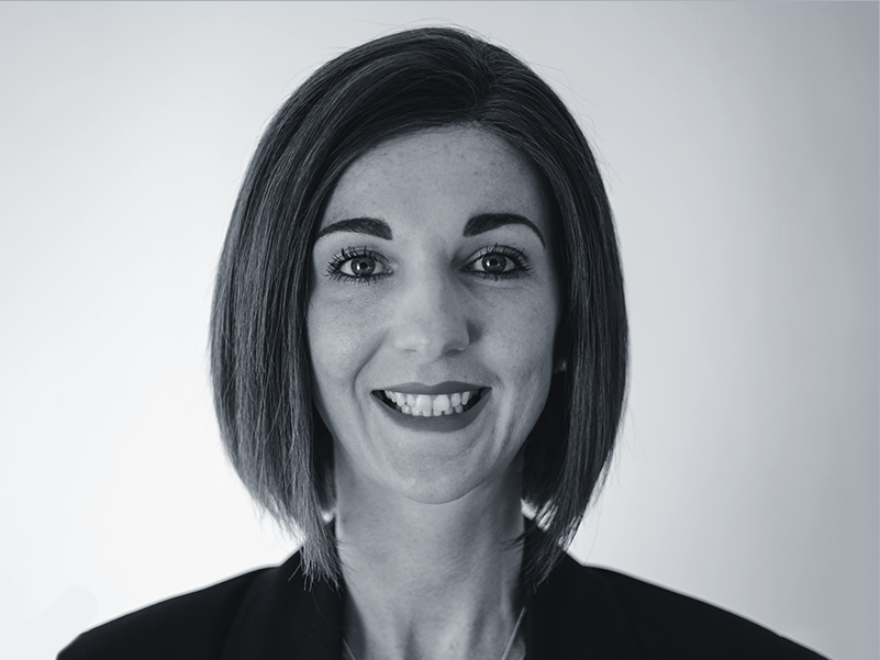 Short haired woman smiling